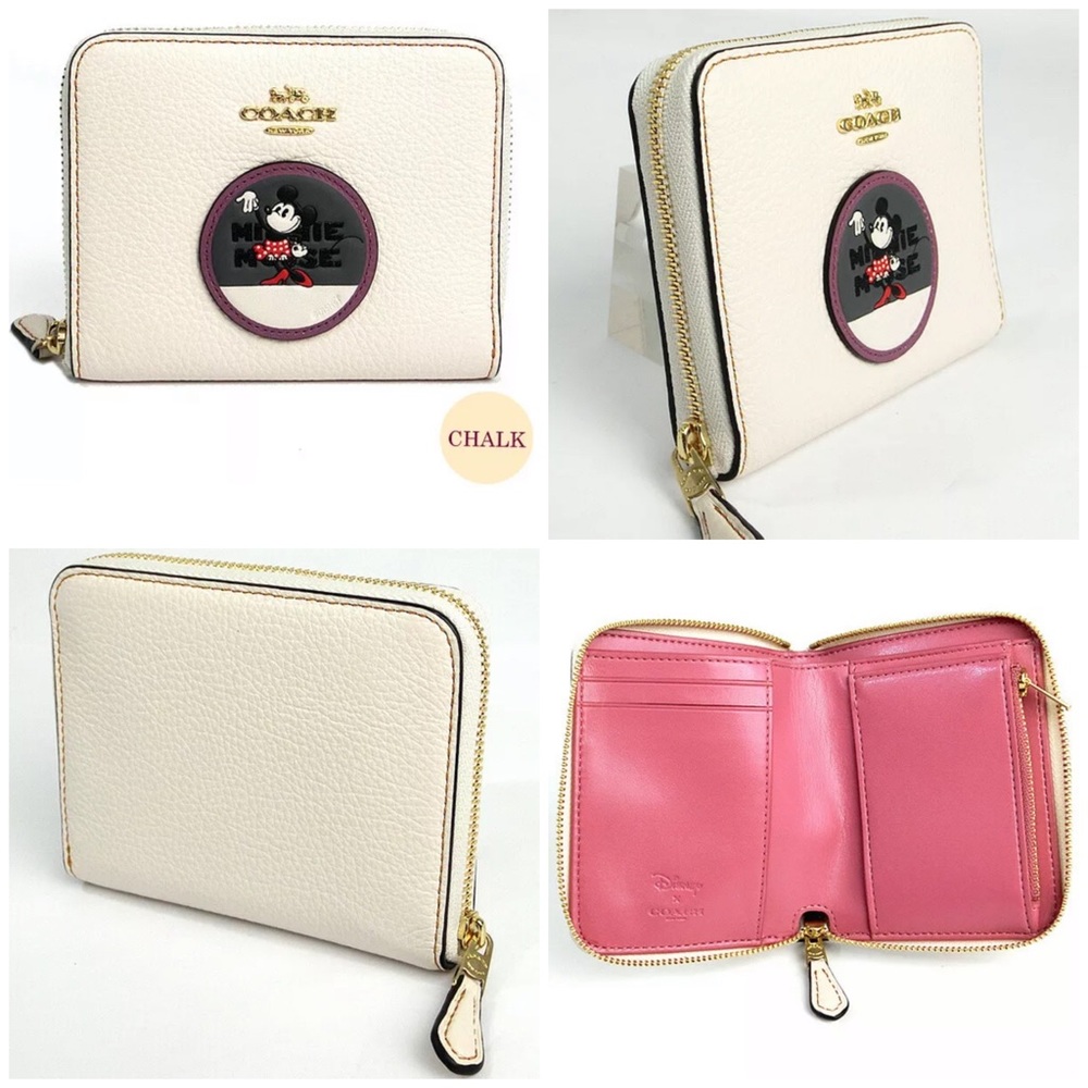COPY - new Coach Disney Minnie Wallet chalk